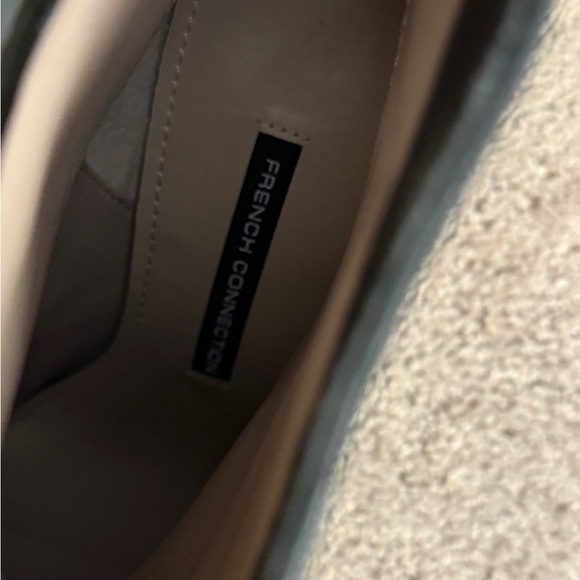 French Connection Capella Ankle Boot Women size 8 Leather Block High Heel Shoe - Picture 9 of 15